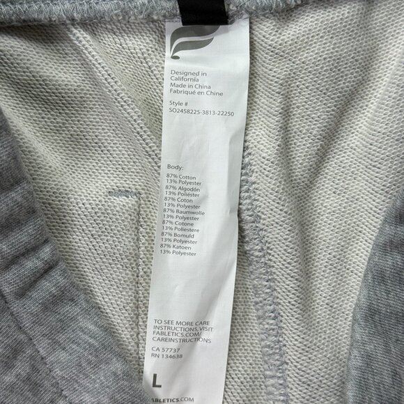 Fabletics Year Round Terry Shorts Men L Gray 7" Sweatshorts - Picture 6 of 13